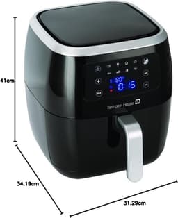 SnelShoppen - Heerlijke Airfryer 6.8L met 1800W, 8 Voorgeprogrammeerde Instellingen, Digitale Temperatuurregeling, Zwart - Ideaal voor Keuken, Feest e — thumbnail 3