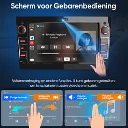Cestovet Linux Autoradio - Geschikt Voor Opel Astra H Corsa C/D Meriva Zafira B - Draadloos Apple Carplay & Android Auto - 7-inch Touchscreen - Bluetooth & SWC USB — thumbnail 3