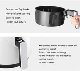 Heteluchtfriteuse - Airfryer Oven - Gezond Koken - Snel Luchtcirculatiesysteem - 36 Liter - Zwart — thumbnail 5