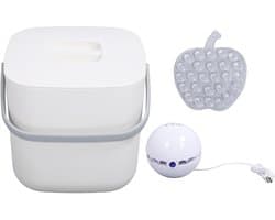 Mini Vaatwasser - Compact Afwasapparaat - Snel Schoonmaken - Krachtige Waterwerveling - 23 cm Hoog - Wit