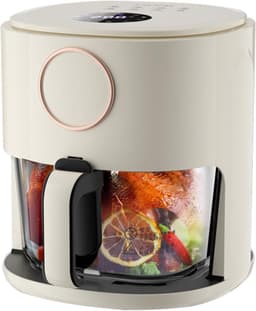 Olievrije Airfryer - Heteluchtfriteuse - Gezond Frituren - Groot Kijkvenster - 5 Liter Capaciteit - Groen — thumbnail 1