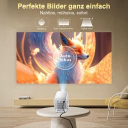 Beamer met WiFi 6 en Android 14 - Draagbare Mini Projector - Native 1080P, 4K Ondersteuning, Autofocus, Auto Keystone, Bluetooth 5.4 — thumbnail 2