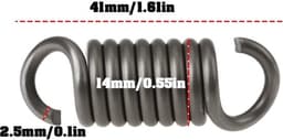Dailygoods- Koppelingsveer Perfecte Pasvorm - 3 Stuks - Vervangend Onderdeel - Duurzaam Staal - Nauwkeurige Afmetingen - Betrouwbare Prestaties - Grasmaaieronderdeel — thumbnail 5
