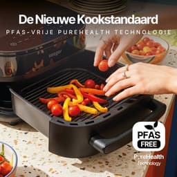 Seeger SpaceFry Airfryer XXL - 6L - Pizza tot 28 cm - 11 Programma's - PFAS-vrij - Voor 6 Personen - Kijkvenster - 80-230 °C — thumbnail 4