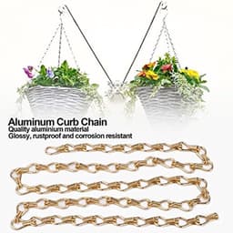 Hanglampketting 2 stuks 1m lange hanglampketting voor buitenplanten (goud) — thumbnail 3