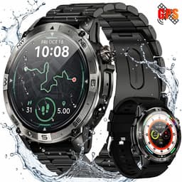 VASHOY HK08 - GPS Smartwatch - Sport Smartwatch - Outdoor Smartwatch - 1.43" AMOLED GPS Baro-Altimeter IP68 160+ Sportmodes – 3-delige set, hartslag/slaap/stappenteller, voor Android/iOS — thumbnail 1