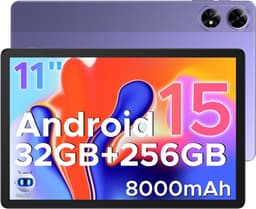 DOOGEE Tab G6+-Tablet-Android 15-11 inth FHD+ 90Hz- 4G LTE-32GB ROM+256GB ROM（2TB TF）-Unisoc T7280-8000mAh/18W-Dubbele luidsprekers-Widevine L1-Face ID-Paars — thumbnail 1