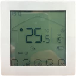 Thermostaat | Wifi | Touchscreen | Draadloos | Programmeerbaar | Tuya Smart Life | Wit — thumbnail 4