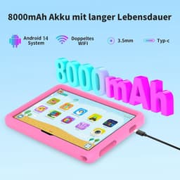 RFWR® 10 Inch Kinder Tablet met 4G LTE, 128GB, Android 14, en Kindbeveiliging — thumbnail 2