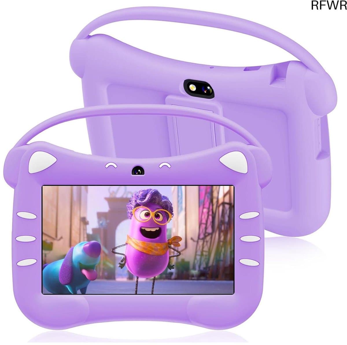 RFWR® 7 Inch Kinder Tablet met Android, WiFi en Bluetooth - Geschikt voor Kinderen van 3 tot 14 Jaar — afbeelding 1