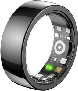 Riversong, IP68 Waterdichte Verbonden Gezondheid Tracker en Activiteit Tracker Ring 3.8g, Zwart — thumbnail 5