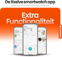 Xssive SW9 Smartwatch Gitzwart - HD AMOLED Display - Hartslagmeter - Bloedzuurstofmeter - Bluetooth 5.3 - Waterdicht IP67 — thumbnail 3