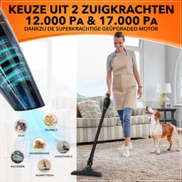 Innovixpro® Kruimeldief – Kruimeldief met steel – Nat&Droog – Handstofzuiger – 17000Pa ! – ExtremeZuigkracht – Kruimeldief snoerloos – Kruimelzuiger – Autostofzuiger – Incl 4 filters – Jouw ultieme schoonmaakpartner – Nat&droog – InclusiefReistas — thumbnail 2