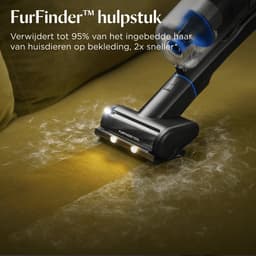 BISSELL PowerClean FurGuard Draadloze Steelstofzuiger - 280W Motor - 50 Min Gebruikstijd - Anti-klit Borstel - 2 in 1 Steel- en Handstofzuiger - Zelfstaand Design - HEPA-filter - LED-koplampen - Stick Vacuum Cleaner - Verwijderbare Batterij - 4093N — thumbnail 5