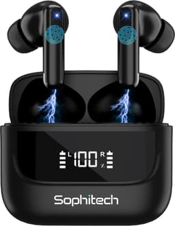 SophiBuds Pro - Draadloze Oortjes Bluetooth - Oordopjes Draadloos met ANC & ENC Noise Cancelling - Bluetooth Oordopjes Universeel - Geschikt als Earpods - BT 5.4 - Zwart — thumbnail 1