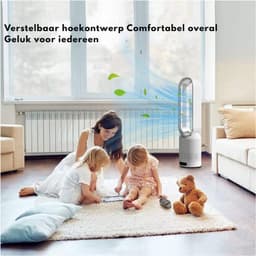 Tower Fan Bladeless Fan 20" Bladeless Tower Fan 8 Speeds Met Remote Control-Timer Function-2H Timer-80° Swing-Super Quiet-Easy To Clean-Portable Oscillating Fan Voor Bedroom-Kitchen-Office — thumbnail 4