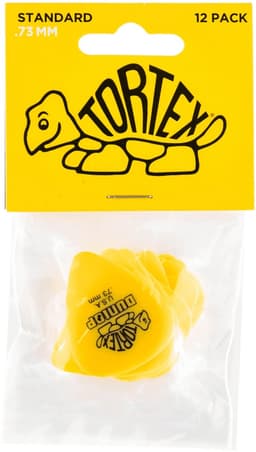 Dunlop Tortex Standard .73 Plectrum 12-Pack geel - Plectra — thumbnail 1
