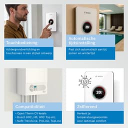 Bosch EasyControl slimme thermostaat - wit (bedraad) — thumbnail 4