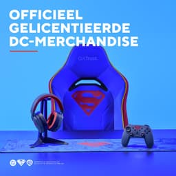 Trust GXT492SM Carus - Gaming headset - voor PS4/PS5/Nintendo Switch/PC - Bedraad 3.5mm aansluiting - Superman Blauw — thumbnail 3