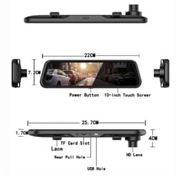 Auto Spiegel Camera - Voorkant en Achterkant - Dashcam Spiegel - Achteruit Video — thumbnail 4