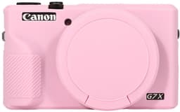 Siliconen camerahoes - Beschermhoes - Camerabeschermingshoes - Compatibel met Canon G7X Mark III camera - Roze — thumbnail 1