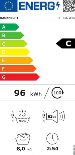 Bauknecht BT 85C WBS | Warmtepompdroger | 8 kg | Duits Display — thumbnail 2