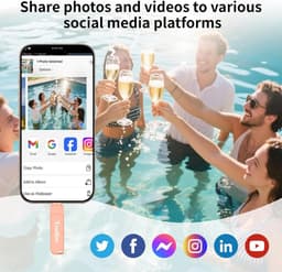 128GB Externe Geheugenstick voor Telefoon, Tablet en PC - USB-C & Lightning & USB 3.0 Flash Drive — thumbnail 5