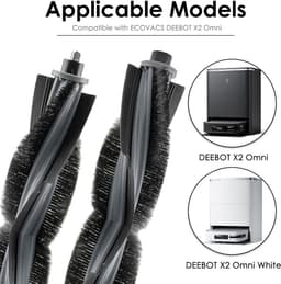 (3 stuks) X2 Omni Roller Borstels Geschikt voor ECOVACS DEEBOT X2 Omni/X2 Pro/X2 Robot Vacuüm, Hoofdborstel Met Nylon Borstels, Rolborstel Vervangende Onderdelen, Rolborstel met Nylon Borstels — thumbnail 4