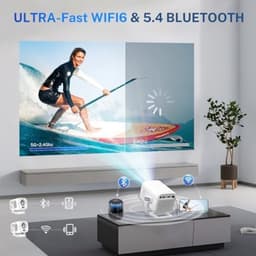 HD Beamer voor Thuisbioscoop - Draadloze Projector met Autofocus en 600 ANSI Lumen — thumbnail 2