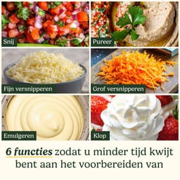 Cuisinart - FlexPrep Foodprocessor - 1,1 L - RVS Mes - Omkeerbare Schaafschijf - Inclusief Klopmes - 300 W - Zilver — thumbnail 3