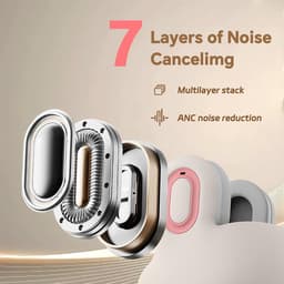 Neksteun in u-vorm met bluetooth-headset voor onderweg, geheugenschuim hoofdsteun, ergonomisch ontwerp, reismuzieksteun met verstelbare gesp — thumbnail 2
