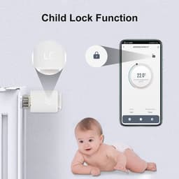 Slimme Radiatorthermostaatset met Zigbee Gateway en WiFi - Programmeerbare Thermostaten voor Slimme Verwarming — thumbnail 3