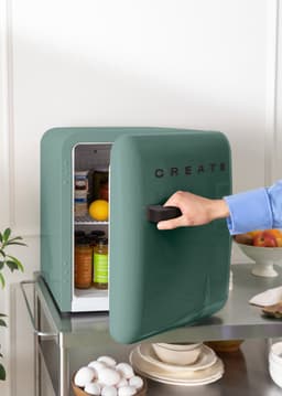 CREATE - Koelkast in retrostijl - Sage - Handvat Zwart - FRIDGE RETRO 48L — thumbnail 5