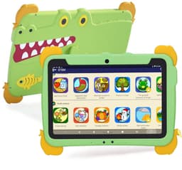 C Idea KinderTablet 10 Inch - KinderTablet - Groen - Android 15.0 - 64GB - 4GB RAM - 10000 mAh Batterij - Quad Core Processor - Met Smart Watch - Met Touchscreen Pen - Met Leuke Accessoires — thumbnail 1