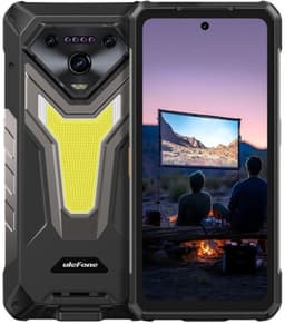 Ulefone Armor 34 Pro Robuuste Smartphone met Projector – IP68/IP69K & MIL-STD-810H – 6.95'' FHD+ 120Hz – 25500mAh & 66W Snelladen – 32GB RAM 512GB – 50MP + 64MP Nachtzicht – NFC – Dual SIM – Android 15 – Zwart — thumbnail 1