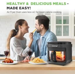 5.8 Quart Air Fryer met 8 Voorgeprogrammeerde Kookstanden en Transparante Frituurmand — thumbnail 2