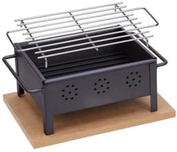 Tafel barbecue voor binnen en buiten 25x20cm inclusief RVS rooster. — thumbnail 3
