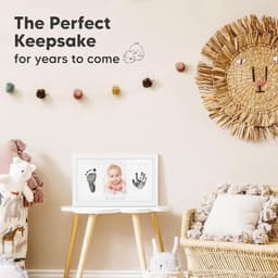 Baby Handprint en Voetafdruk Set met Fotolijst voor Newborns - Gemakkelijke Clean Touch Ink Pad — thumbnail 2