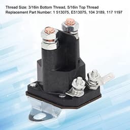 DC12V Starter Solenoïde Relais, Elektromagnetisch Relais Koper Waterdicht 117 1197 Vervanging voor Grasmaaier Vervangende Onderdelen en Accessoires — thumbnail 4