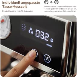 HiBREW H7A Barista Pro Espressomachine – 20 Bar – Dubbele Boiler – Ingebouwde Koffiemolen – LCD Touchscreen – Zilver — thumbnail 2