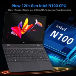 GMR 360° Touchscreen Laptop 14 Inch Full HD | Inclusief Stylus Pen | 2-in-1 Tablet & Laptop | Intel N100 | 16GB DDR4 RAM | 512GB SSD | Windows 11 | Voor Studie, Thuiswerk, School, Presentaties, Aantekeningen, Creativiteit & Zakelijk Gebruik — thumbnail 3