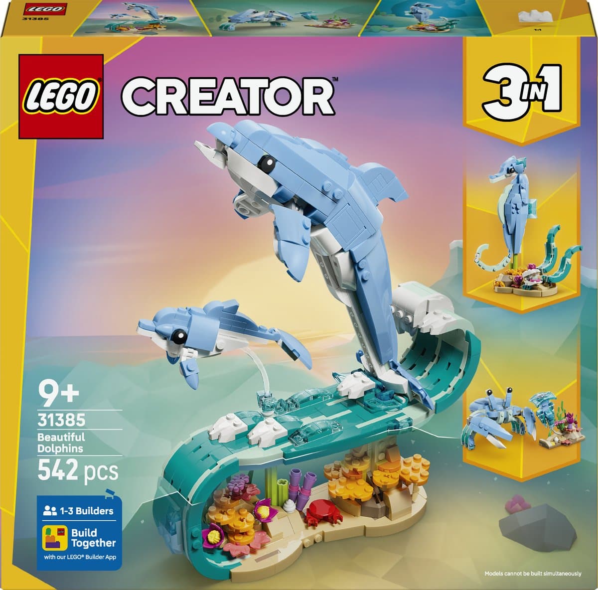 Lego Creator 3in1 31385 Zeedieren: Dolfijnen Bouwstenen — afbeelding 1