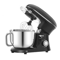 Keukenmachine - Standmixer en Deegmixer - Met Kantelbare Kop - Vermogen 1400W - Inhoud 5,68 L RVS Kom - Deeghaak en Garde - Mengschraper - Zwart — thumbnail 3