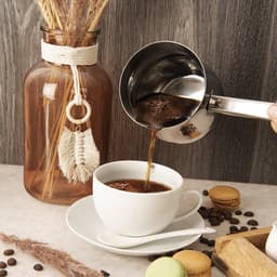 Orion - Roestvrijstalen Tygiel - 300 ml - Ergonomisch - Voor Turkse Koffie — thumbnail 5
