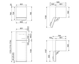 Smeg FAB30LWH5 - Koel- en vriescombinatie - Scharnier links - Wit — thumbnail 4
