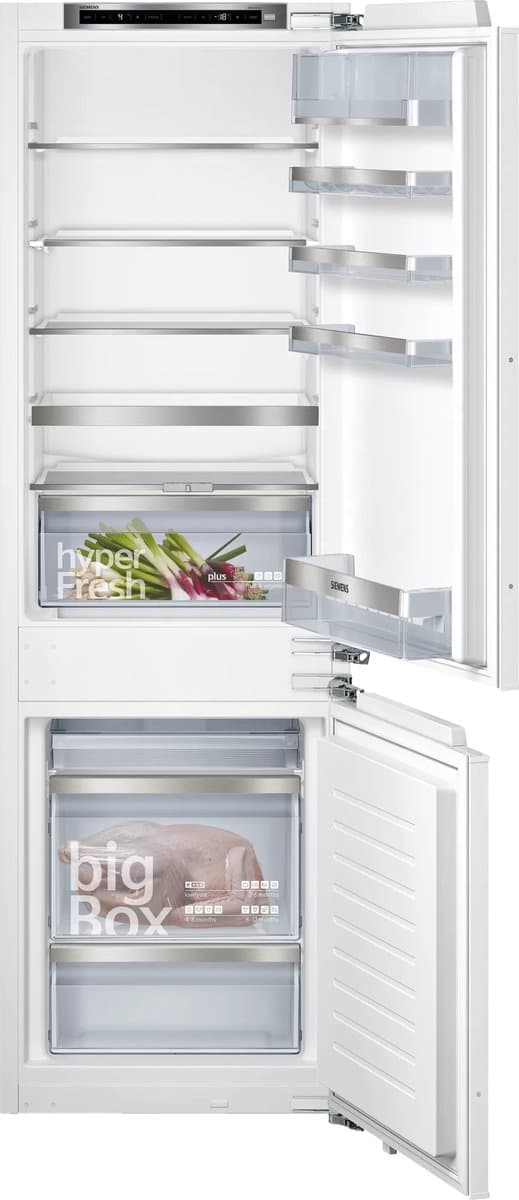 Siemens KI86SAFE0 - iQ500 - Inbouw koelkast - koel-vriescombinatie - 177.2 cm x 55.8 cm - hyperFresh Plus: Fruit en groenten blijven langer vers - Led verlichting - superKoelen: snel koelen van verse producten — afbeelding 1