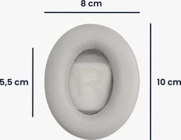kwmobile 2x oorkussens geschikt voor Bose Noise Cancelling 700 / NC700 - Earpads voor koptelefoon in grijs — thumbnail 5