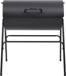 vidaXL Barbecuevat met 2 kookroosters 80x95x90 cm staal zwart — thumbnail 4