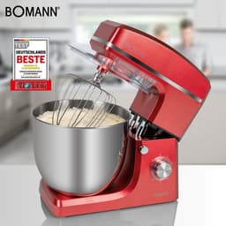 Bomann KM 6036 CB - Keukenmachine - 1500 W - 10 liter - Rood — thumbnail 5