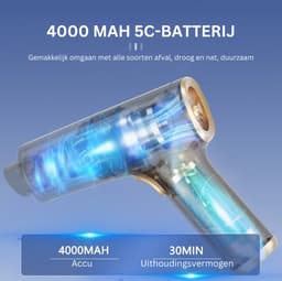 Cyclone Kruimeldief - Kruimeldief Snoerloos Best Verkocht - Oplaadbaar voor Auto - Handheld Krachtige Draadloze Auto Stofzuiger - Mini Stofzuiger voor Auto — thumbnail 3